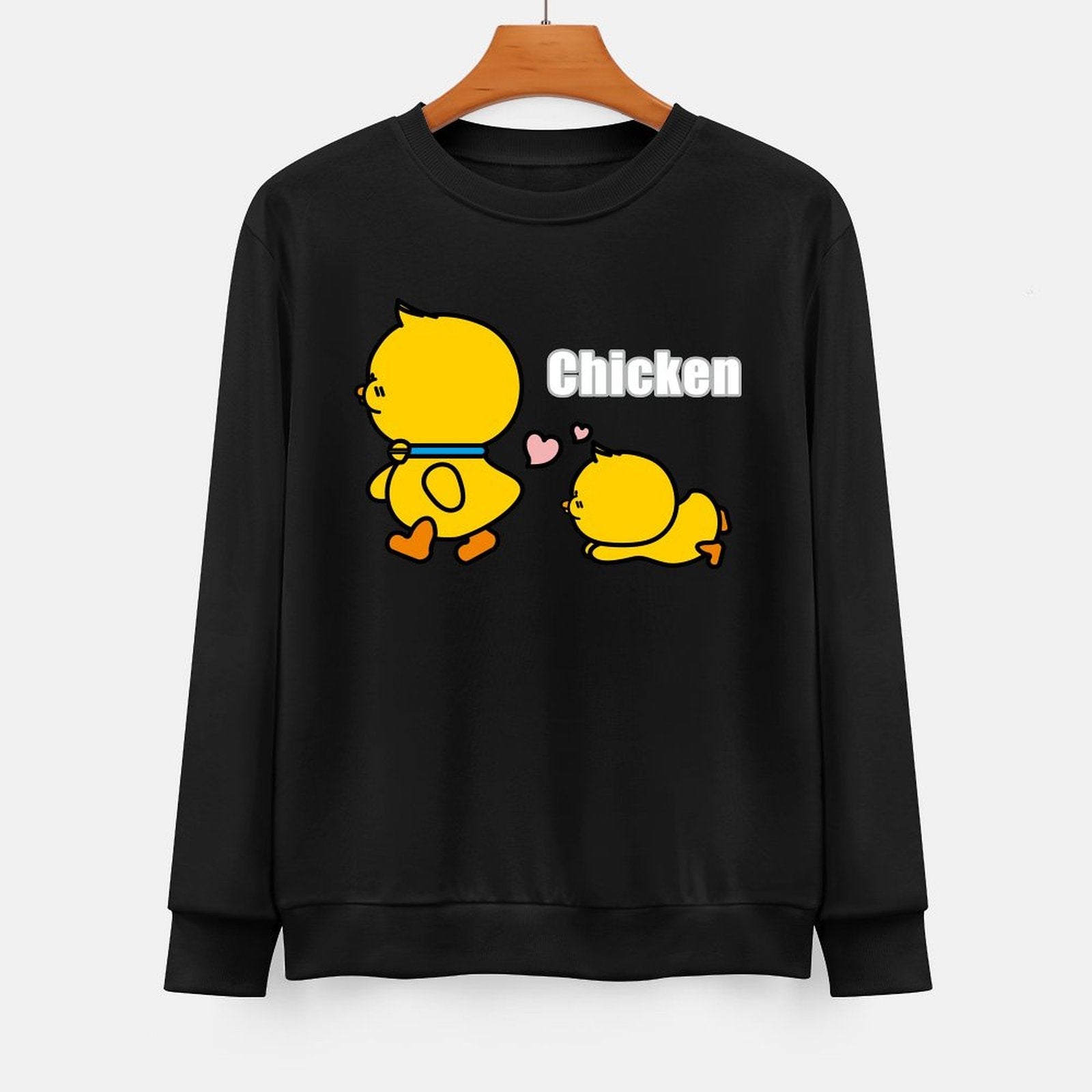 Front Patterned Long Sleeve TopSoft-Touch Eco-Conscious